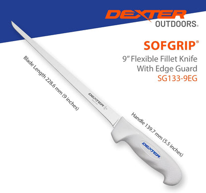 Dexter Outdoors 6" SOFGRIP Fillet Knife | Includes Edge Guard