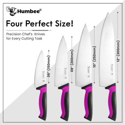 7.5-Inch Nakiri Knife, High Carbon Stainless Steel Hollow Grind Blade, Razor Sharp Edge, Ergonomic Non-Slip Handle, Cleaver Style, DT-50 Series, Orange