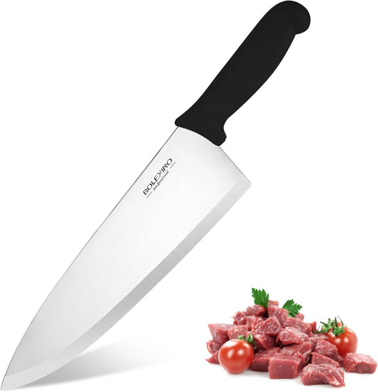 10 inch Japanese High Carbon Stainless Steel Chef Knife, Professional Sharp Wide Cook Knife with Non-slip Ergonomic Handle, for Kitchen Home Restaurant (Green)