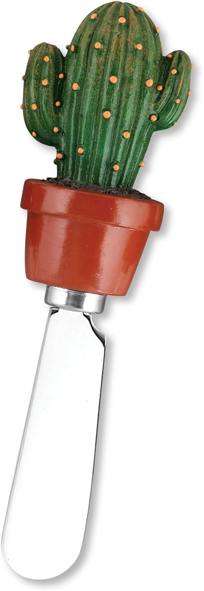 Supreme Housewares Western Cowboy Boot Cheese Spreaders, Hand-Painted Resin Handles with Stainless Steel Blades for Spreading Cream Cheese, Butter, and Jam, Assorted Designs, Set of 4