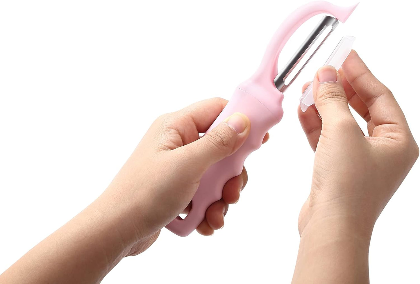 Spring Chef Premium Swivel Vegetable Peeler, Soft Grip Handle and Ultra Sharp Stainless Steel Blades - Perfect Kitchen Peeler For Veggie, Fruit, Potato, Carrot, Apple - Black