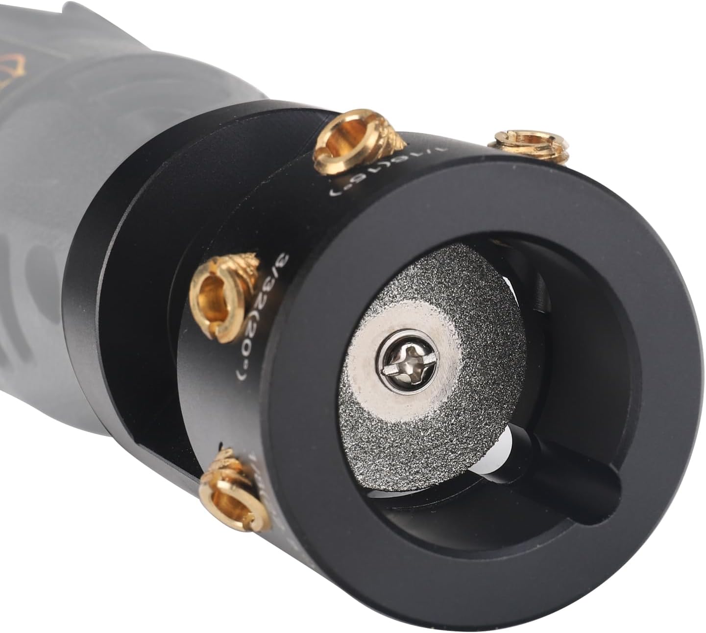 3mirrors ALUMINUM Tungsten Electrode Sharpener Grinder TIG Welding Tool Single Column Open Design w/Cut-Off Slot Multi-Angle &Offsets, Horizontal Hole, 4 Screw Holes &2X CNC Mandrel &5X 25mm Wheels
