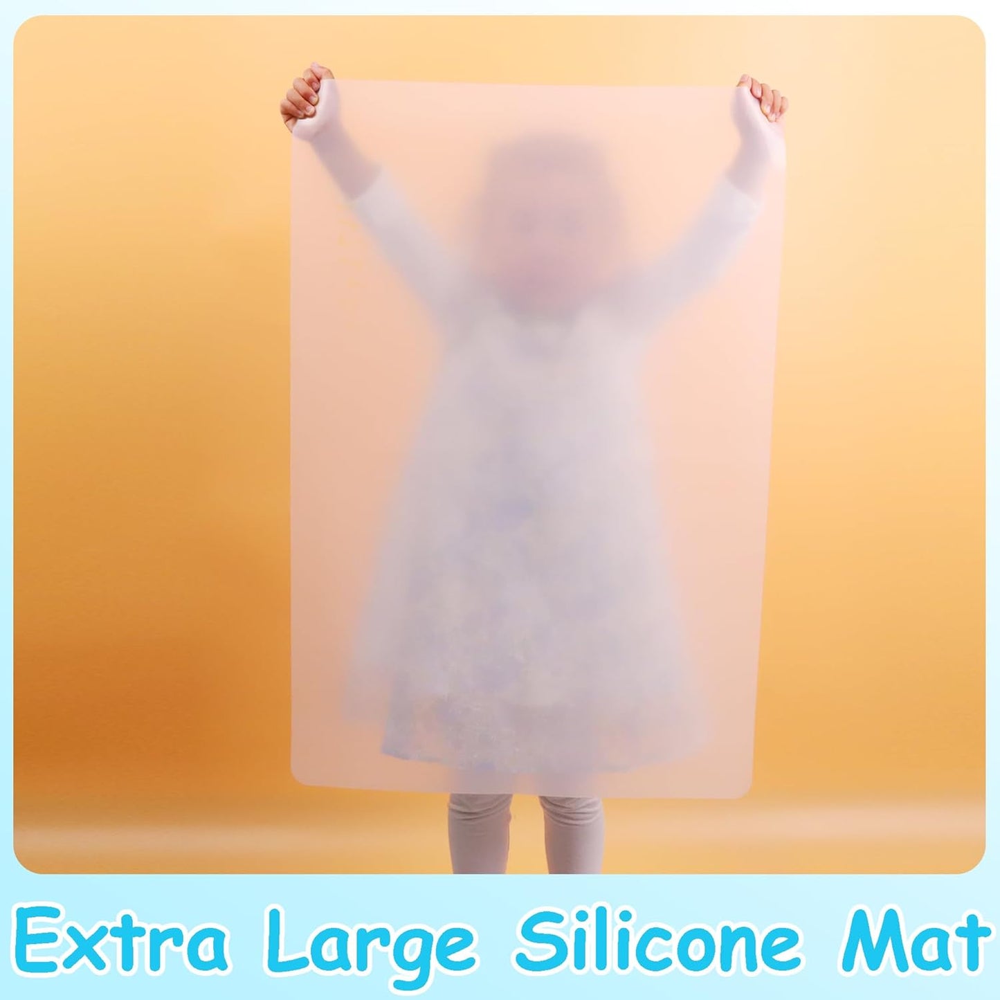 Clear Silicone Mats for Crafts: Translucent Non-slip Heat Resistant 11.8×15.75In (2/Pack) Silicone Placemats for Jewelry, Epoxy Resin,Glitter Slime, DIY Sheet, Nail Art, Countertop Protector Pad