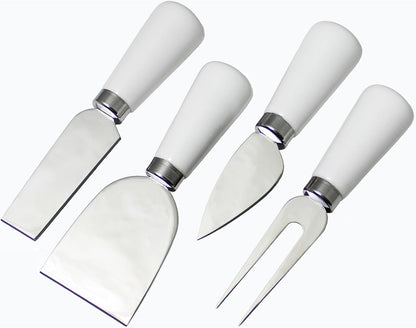 Prodyne Cheese Knives w/Stained Wood Handles, Set of 4