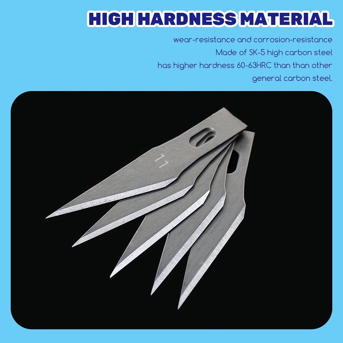 10Pcs Silver Exacto Knife Bulk Set, Stainless Steel Precision Hobby Knifes with Non-slip Handle and Protective Covers for Pumpkin Carving Scrapbooking, Model Buliding, Trimming, Cutting