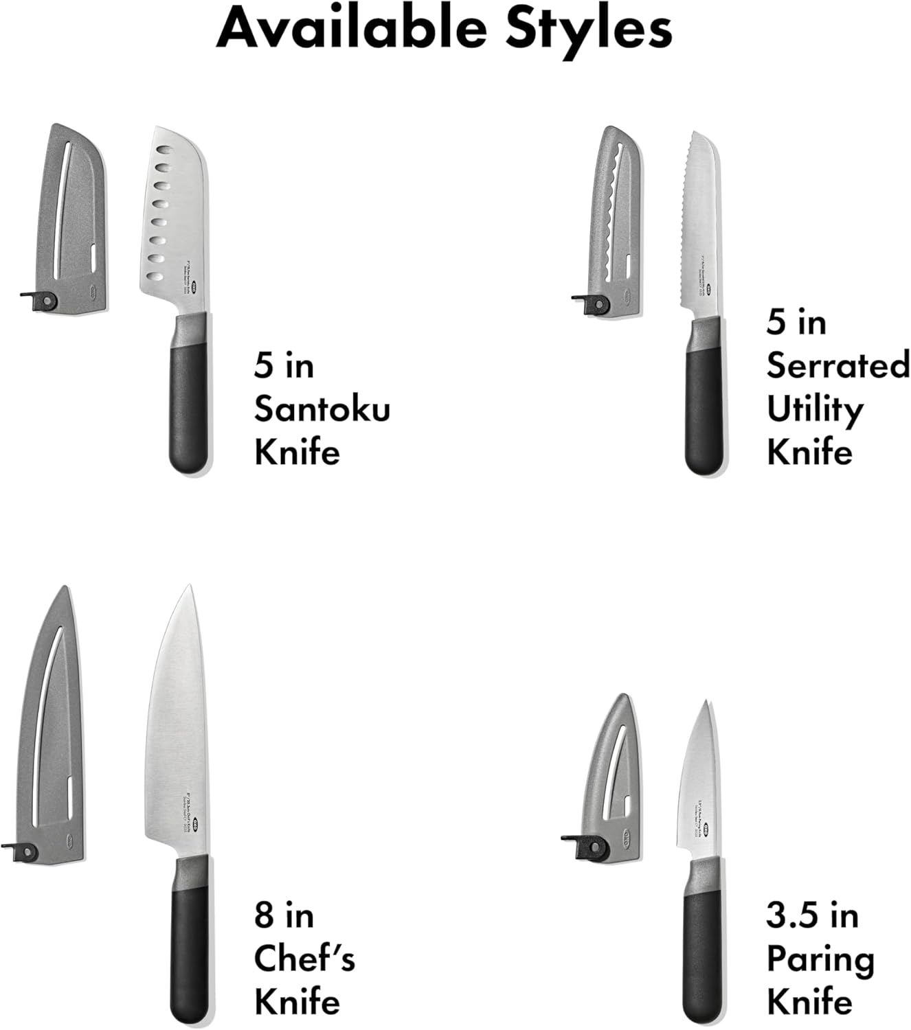 OXO Good Grips 5 in Santoku Knife with Locking Sheath