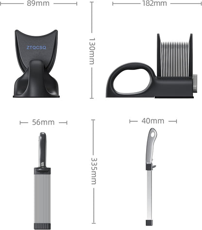 Fresh Meat Slicer Cleaver, Thickness Adjustable 2 or 4 mm, Manual Fresh Meat Cutter, Fresh Meat Slicing Shredding, Fresh Beef Pork Mutton for Home Cooking BBQ Hot Pot Meat Slicer, Meat Cleavers