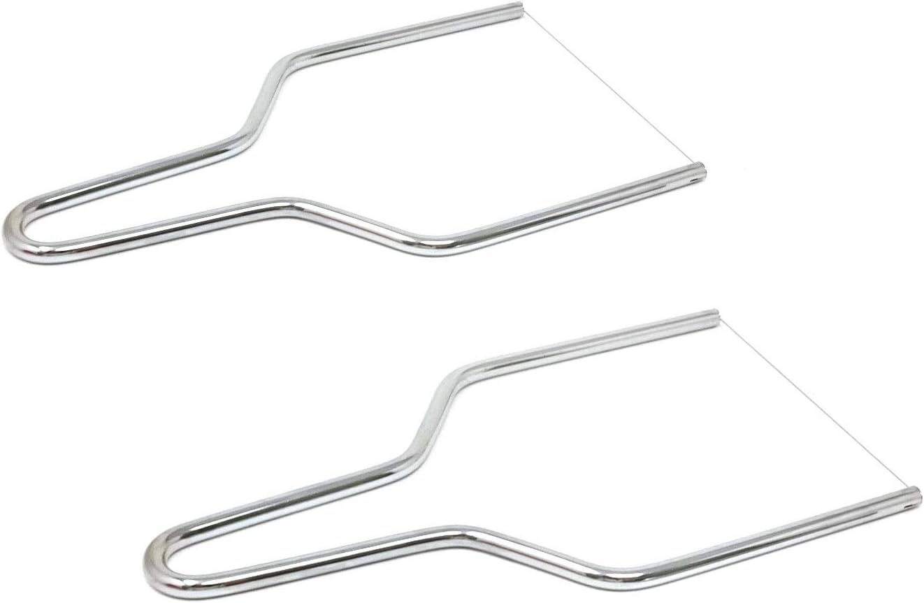 Honbay 2PCS Stainless Steel Butter Cheese Wire Cutters Slicers Knives for Kitchen (for soft cheese)