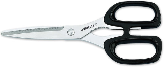 Arcos Knife 6 Inch Nitrum Stainless Steel and 145 mm blade. Ergonomic Polyoxymethylene POM Handle. Series Riviera. Color Black
