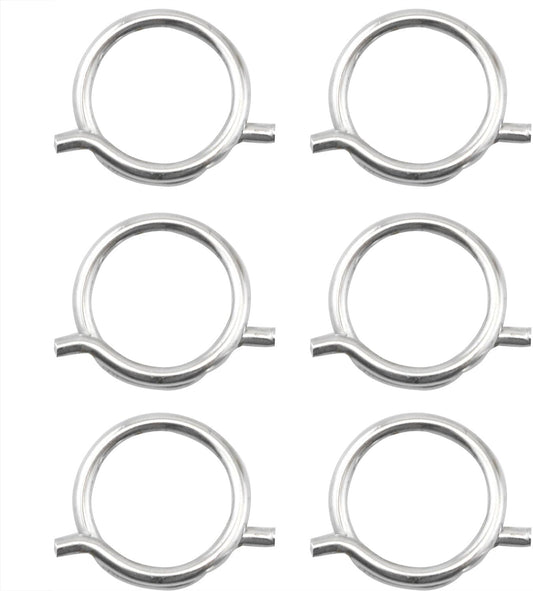CHENJIN 6PCS Kitchen Scissors Spring Loaded Ring Parts Heavy Duty Poultry Shears Replacement Components 12mm Inner Diameter Household Appliances Electronic Equipment Automotive Components
