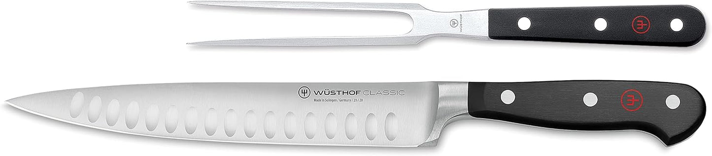 WÜSTHOF Classic Carving Set, Black, 2-Piece