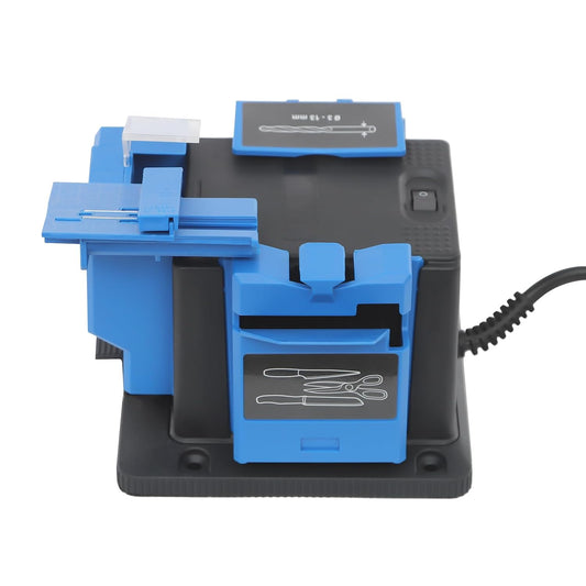 Multifunctional Electric Sharpener, 96W High Strength Drill Bit Grinding Machine Sharpening Machine with Four Anti-Slip Feet Knife,Scissor Sharpening Tool Applicable Drill 0.12-0.51inch (110V)