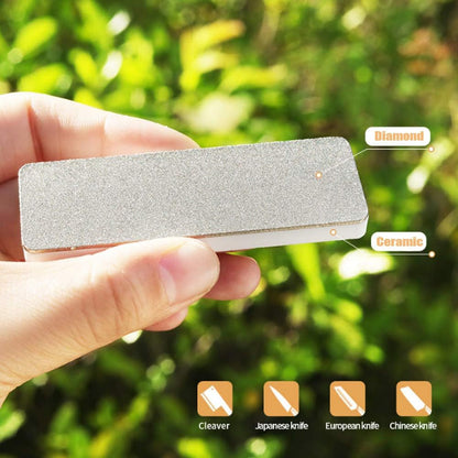 Diamond Knife sharpener Pocket Sharpening Stone #400/600 Double Sides Folding Portable Orange - 1pcs