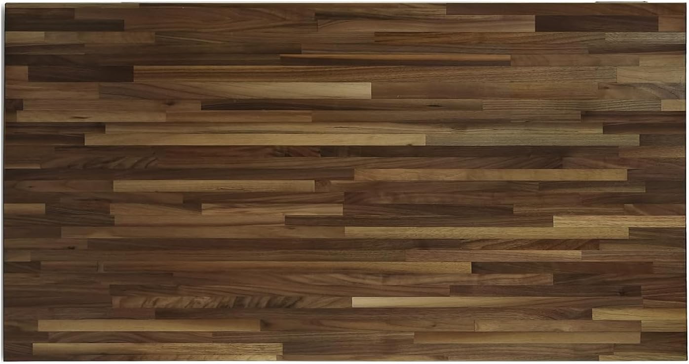Walnut Wood Backsplash, 25x4x3/4 inches, USA-Grown Solid Hardwood, Pre-Sanded & Pre-Finished, Ready to Use, Ideal for Pairing with CONSDAN Butcher Block Countertop