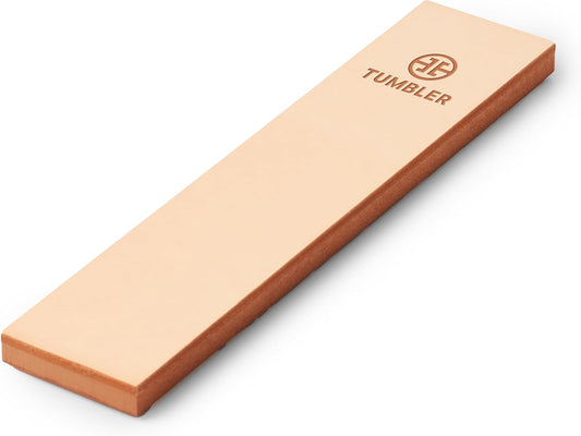 Tumbler Leather Strop for Knife Sharpening - Knife Companion for Tumbler Knife Sharpener Kit - Genuine Leather Knife Sharpening Strop