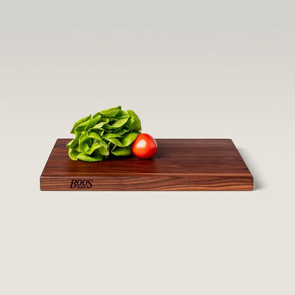 John Boos R-Board Series Rectangular Wooden Maple Cutting Board 20”x15” – 1.5” Thick, 12-lb Reversible Butcher Block with Edge-Grain & Finger Grips – Made in the USA