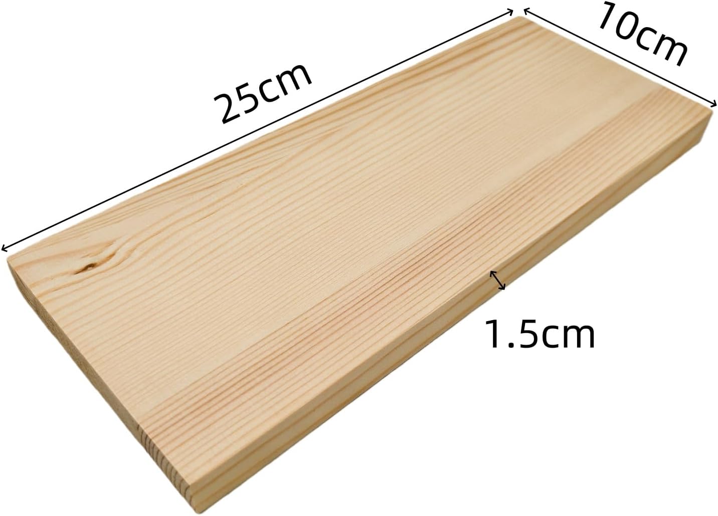 4PCS Rectangle Wood Boards Unfinished Wood Blocks for Crafting, 8x6x1in Blank Whittling Wooden Blocks for Wood Carving,Painting & Burning