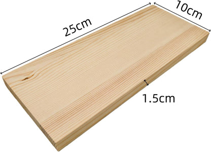 4PCS Rectangle Wood Boards Unfinished Wood Blocks for Crafting, 8x6x1in Blank Whittling Wooden Blocks for Wood Carving,Painting & Burning