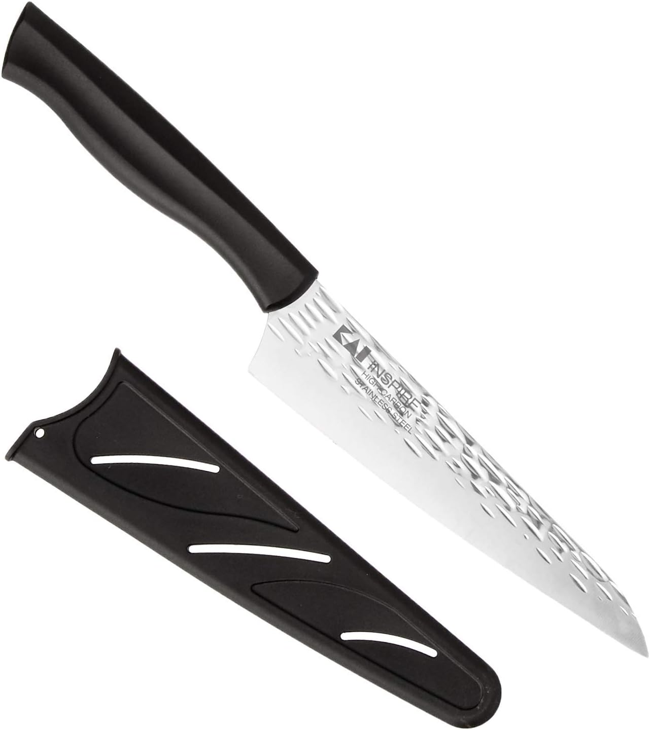 Kai Inspire Bread Knife, 9 Inch blade with Hammered Finish, , Silver