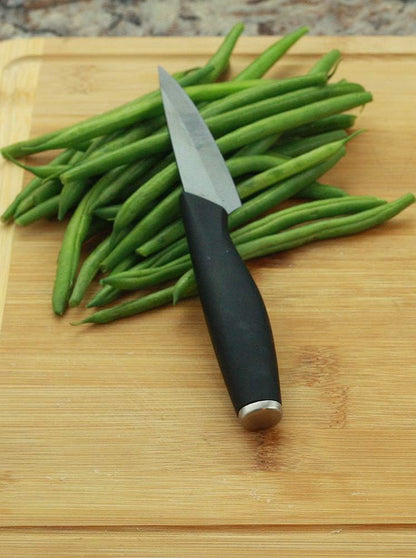 Cestari Charcuterie Board Accessories : Ceramic Paring Knife Blade Never Needs Sharpening; 3 Inch Paring Knife with Sheath - Black Mirror Finish Razor Sharp Blade