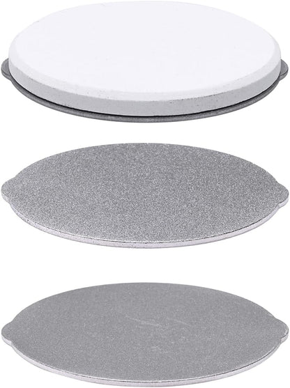 Rolling Knife Sharpener Replacement Discs, Only Compatible with Homultop Knife Sharpener, 2x400 Mesh Diamond, 2x1000 Mesh Diamond, 1x3000 Mesh Ceramic Plates