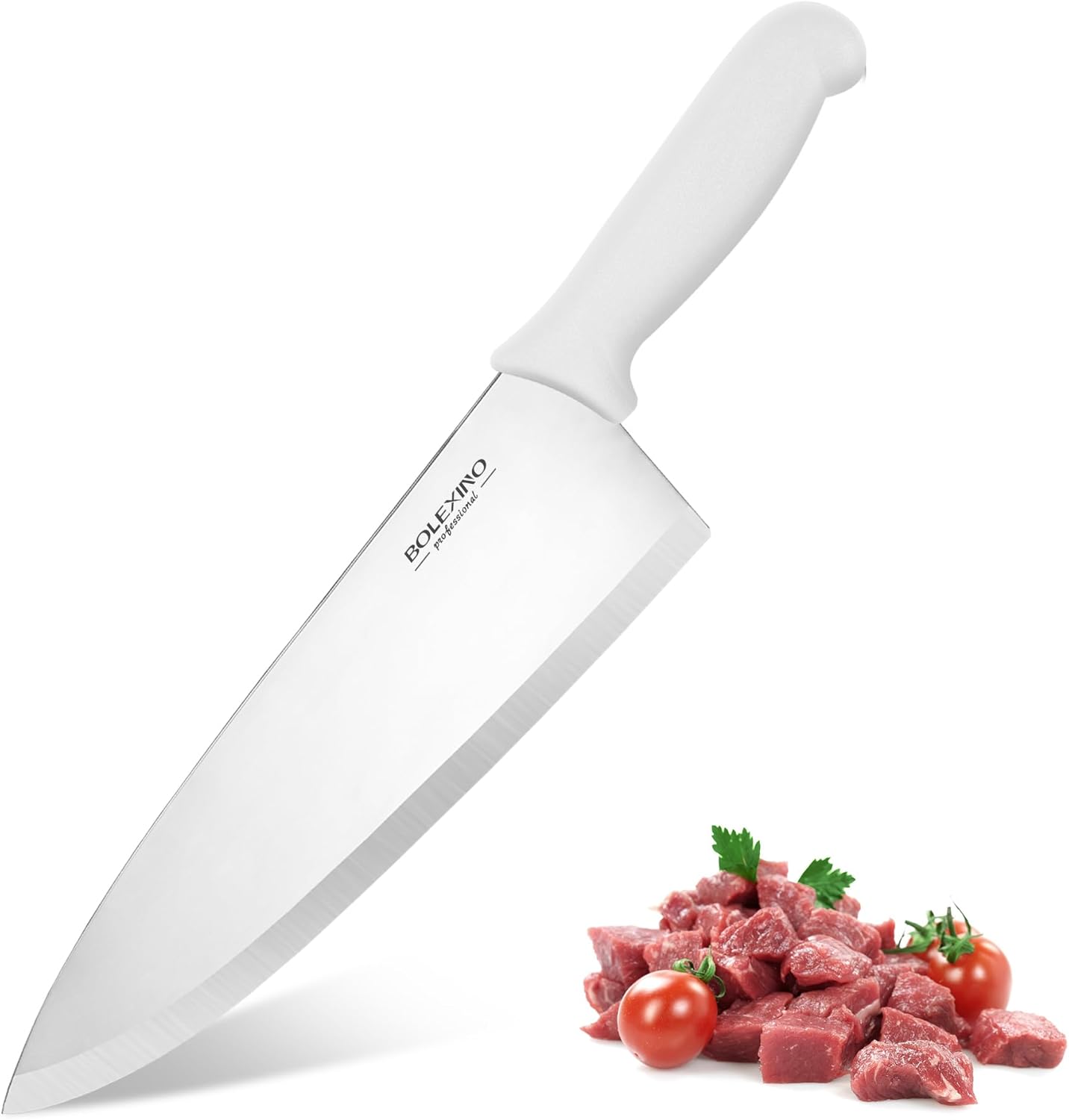 10 inch Japanese High Carbon Stainless Steel Chef Knife, Professional Sharp Wide Cook Knife with Non-slip Ergonomic Handle, for Kitchen Home Restaurant (Green)