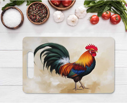 Coffee Set Cutting Board with Handles Coffee Maker Muffin Cup Flower Hot Drink Love Cutting Boards Plastic Safe Chopping Board for Kitchen 16" x 10" x 0.24"