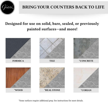 Giani Butcher Block Easy Epoxy Countertop Paint Kit