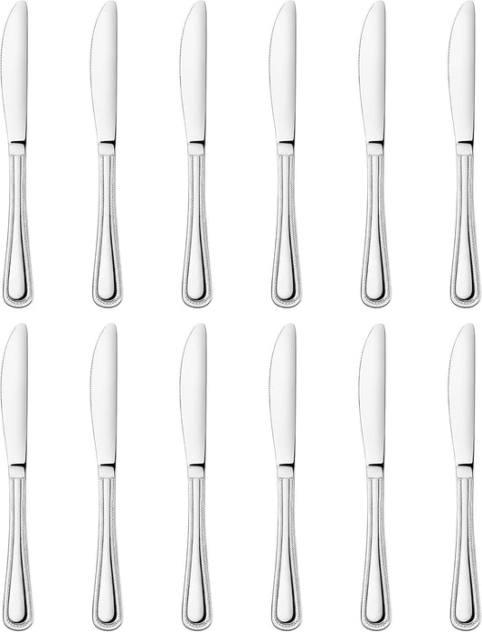 New Star Foodservice 58505 Bead Pattern 18/0 Stainless Steel, Oyster Fork 6-Inch Set of 12