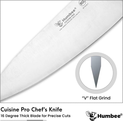 7.5-Inch Nakiri Knife, High Carbon Stainless Steel Hollow Grind Blade, Razor Sharp Edge, Ergonomic Non-Slip Handle, Cleaver Style, DT-50 Series, Orange
