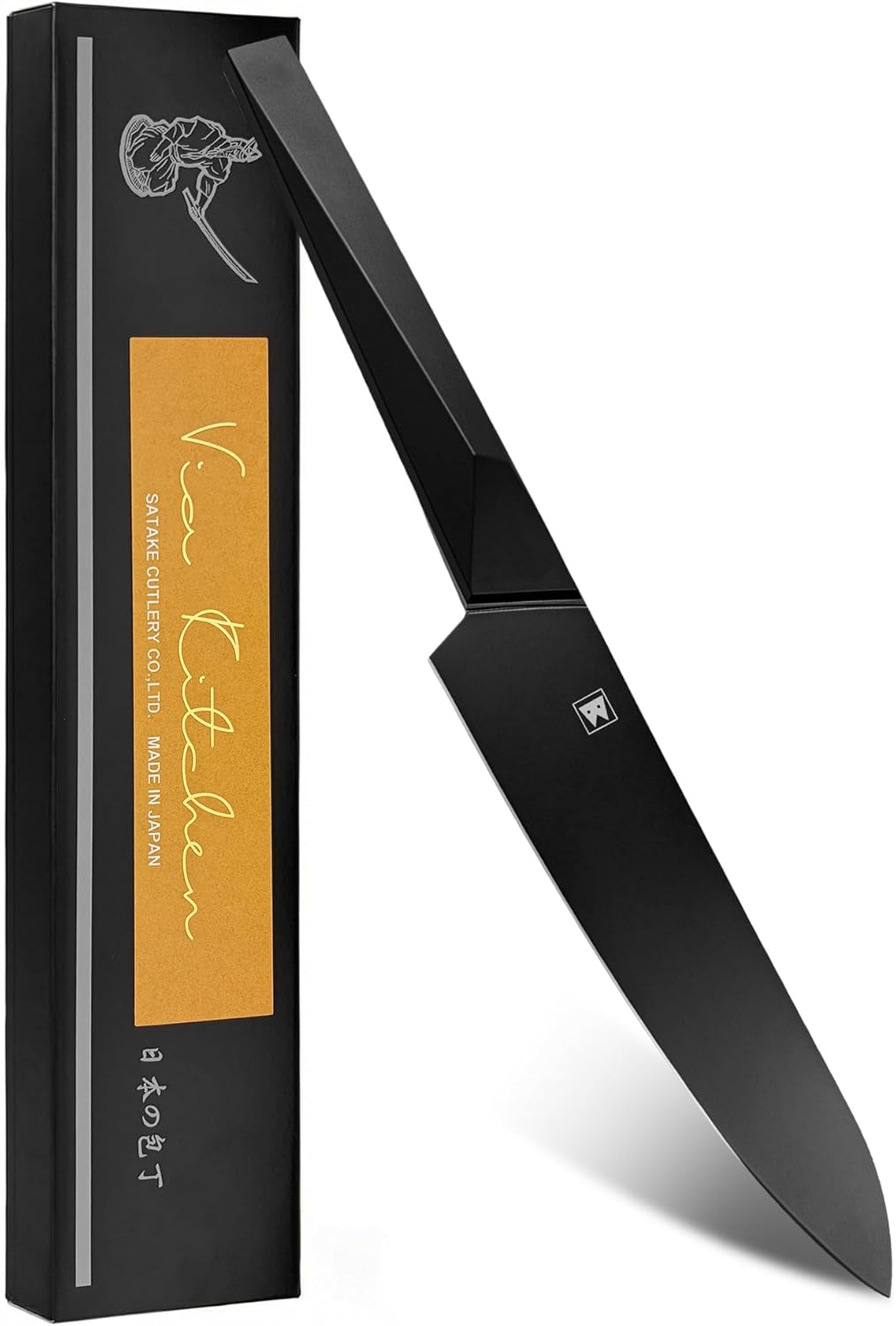 6.7 Inch Santoku Knife, Made in Japan, High Carbon Molybdenum Stainless Steel Japanese Chef Knife with Sakura Handle, Kitchen Knife for Slicing Meat, Vegetable & Fruit