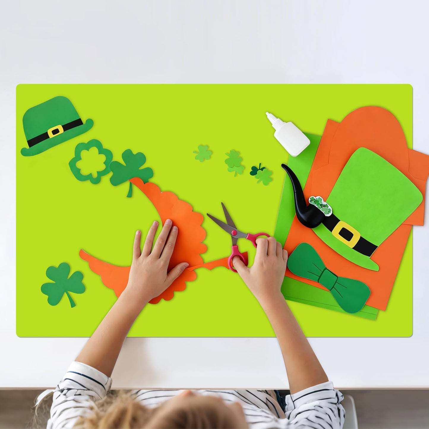 Extra Large Dark Green Countertop Mat - Silicone Table Kitchen Desk Mat - Non-Slip & Heat Resistant - Dinner Placemat Pastry Dough Rolling Mat - Colors B