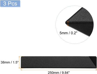 uxcell 3Pcs Knife Edge Guards 5.9"x1" ABS Knife Cover Sleeves Knife Case Blade Protector Universal Knife Sheath for Home Kitchen Knife