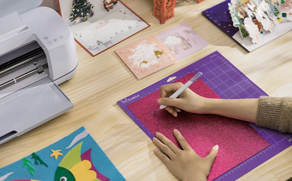 Cutting Mats for Cricut Maker 4/Explore 4/Maker 3/Explore 3/Explore Air 2 12x12 Inch 3Pack Pink FabricGrip Durable Long Lasting Ultra Strong Stickness Replacement Cut Mat for Cricut/Siser Juliet Romeo