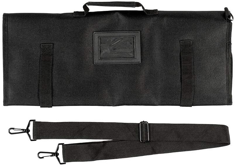 EVERPRIDE Chef Knife Roll Bag Holds 10 Knives – Contains 2 Large Zippered Pockets for Meat Cleavers and Cooking Tools – Durable Knife Carrier Case for Chefs and Culinary Students – Knives Not Included