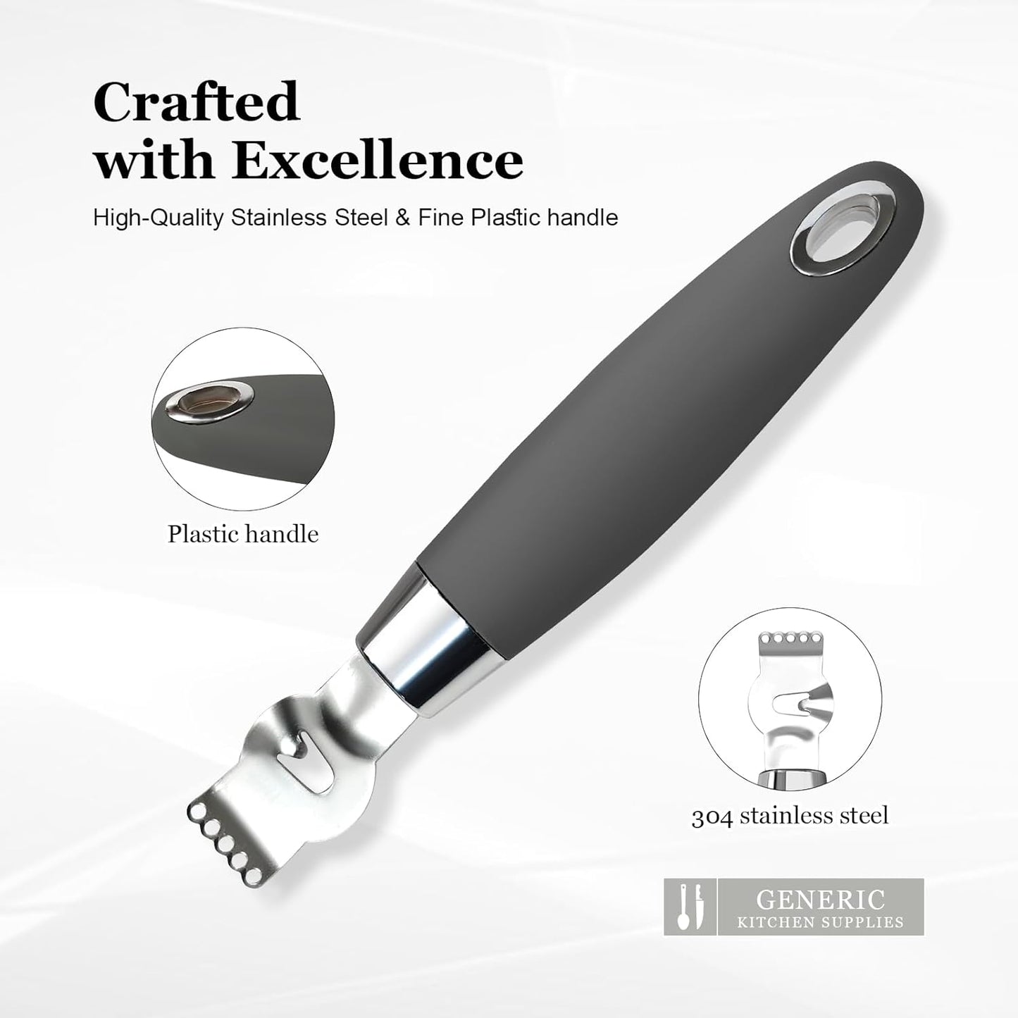Professional Channel Knife & Citrus Zester Tool - Stainless Steel Lemon Peeler for Cocktails, Bar Tools for Bartenders, Orange Peeler with Walnut Handle for Home Bar, Kitchen, and Cocktail Garnishes