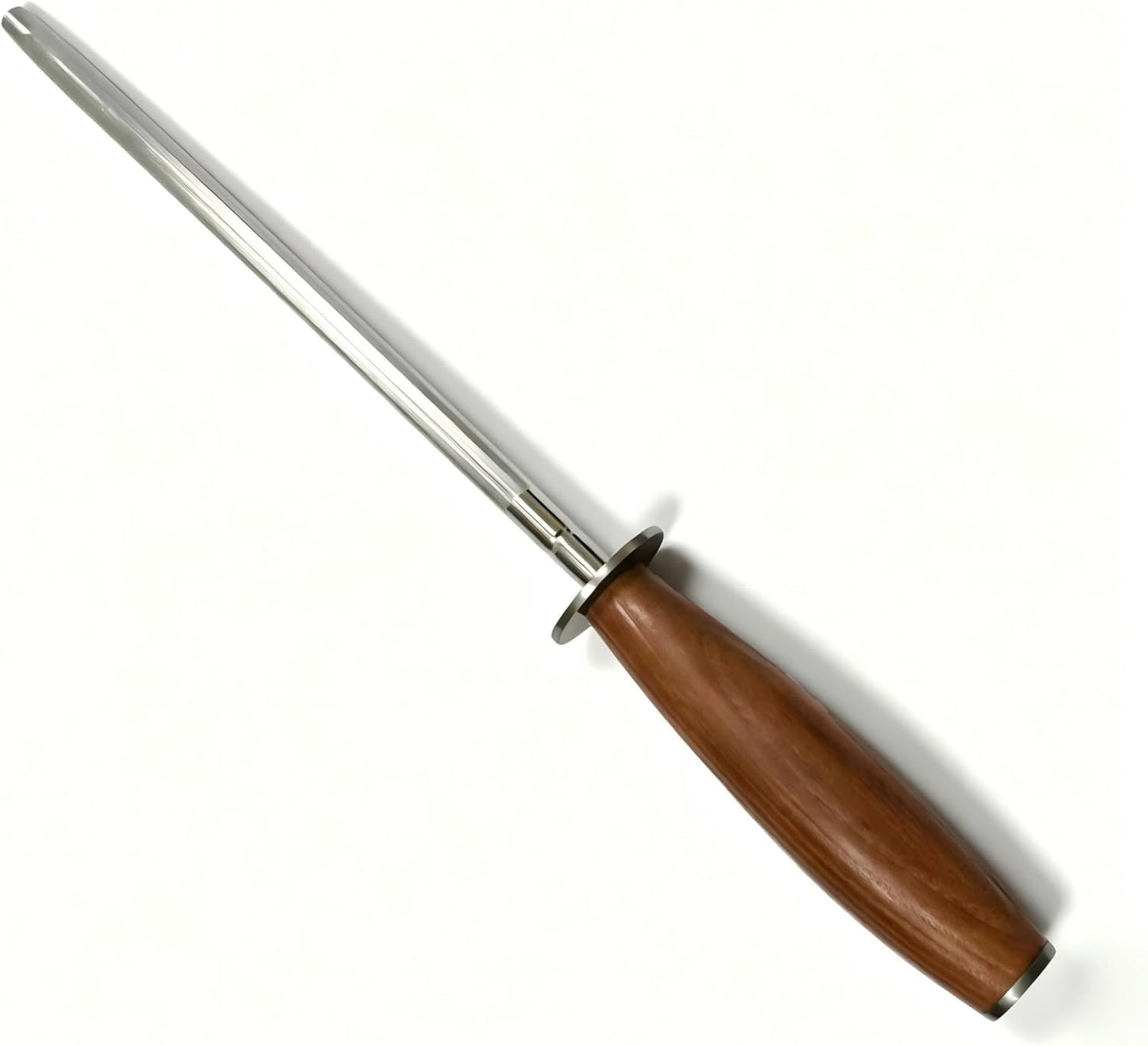 Kangdelun 8" Sharpening Steel - Professional Honing Rod for Kitchen Knives, High-Carbon Steel Rod, Heat-Treated Natural Ash Wood Handle, Premium Gift Box