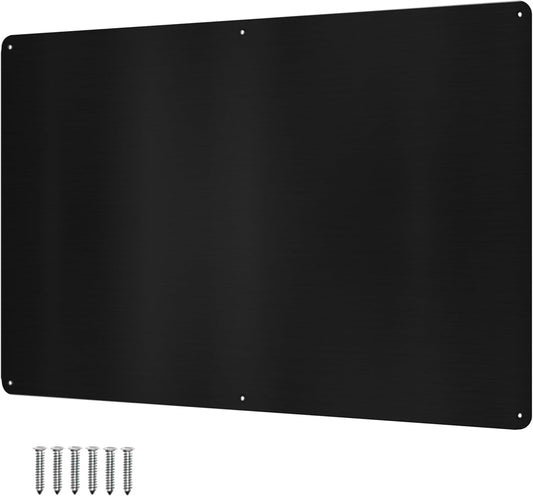 17.5inchX11.5inch Large Stainless Steel Plate for Magnets, 3M Adhesive Back, Mounting Screws, Ideal for Magnetic Shelf, Spice Holders, Colorful Magnets as a Gift. Mount Anywhere! (Silver, 1 Pack)