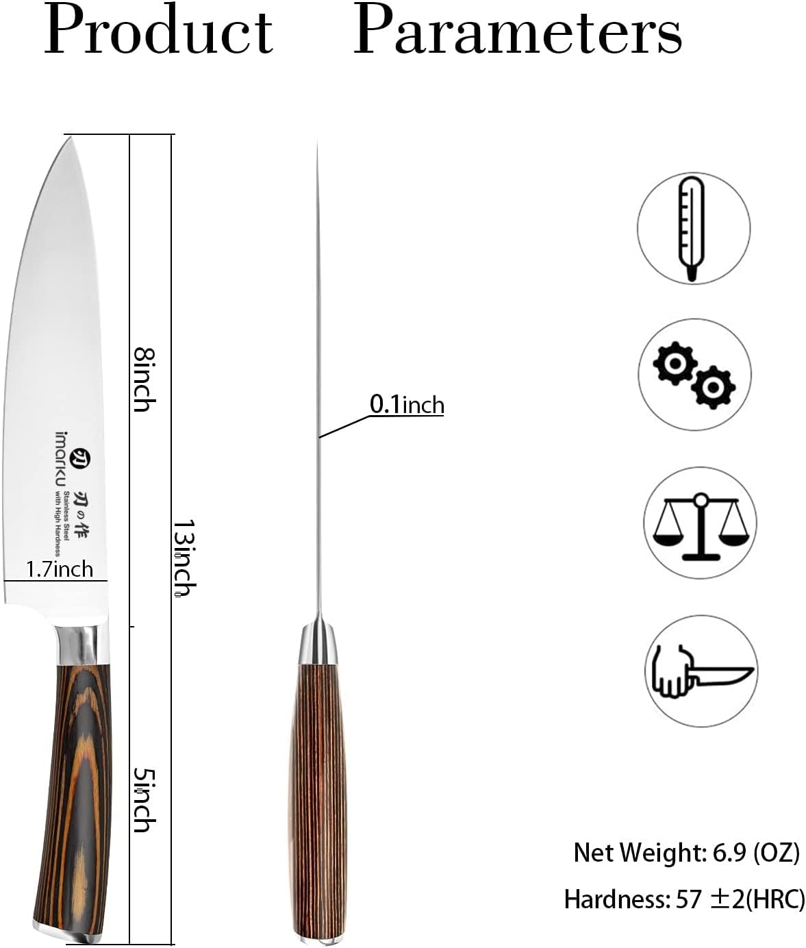 imarku Bread Knife 10 Inch: Japanese High Carbon Stainless Steel Professional Grade Serrated Bread Knife, Razor Sharp Edge Cake Knife for Homemade Bread/Bagels/Cake