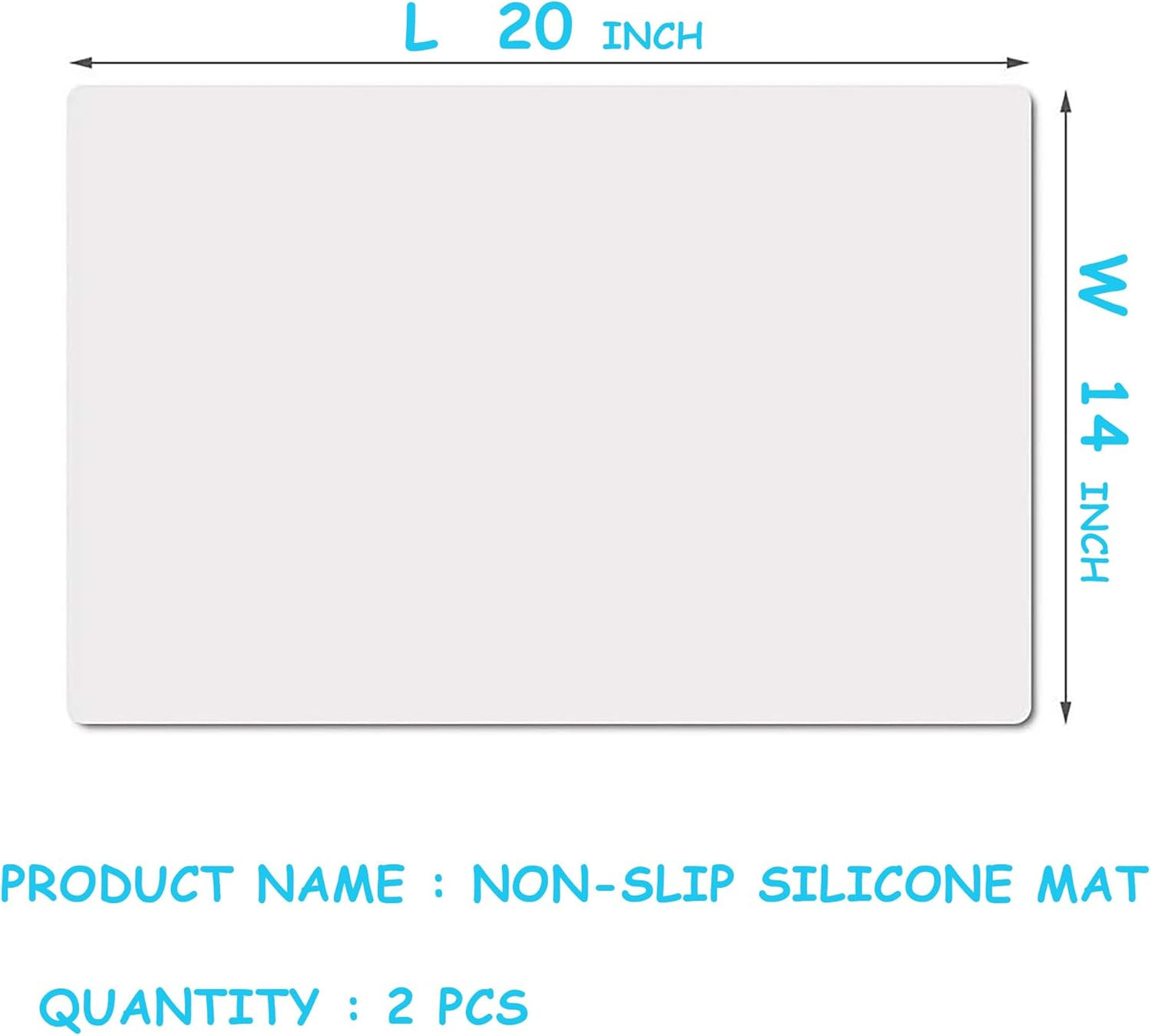 Clear Silicone Mats for Crafts: Translucent Non-slip Heat Resistant 11.8×15.75In (2/Pack) Silicone Placemats for Jewelry, Epoxy Resin,Glitter Slime, DIY Sheet, Nail Art, Countertop Protector Pad