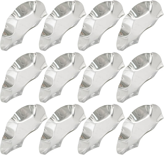 20pcs 304 Stainless Steel Oyster Shells Oyster Grilling Shells for Cooking Oysters Shrimp Scallops Clams