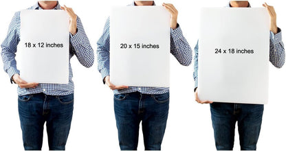 Thirteen Chefs Plastic Cutting Board - 18 x 12 x 0.5 Inch, Professional Grade HDPE, NSF Approved, Large Size and Dishwasher Safe