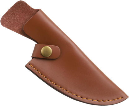 uxcell Knife Cover Sleeves, 7.9" x 2.6" PU Leather Knives Edge Guard Blade Protector Universal Knife Sheath for Home Kitchen, Brown