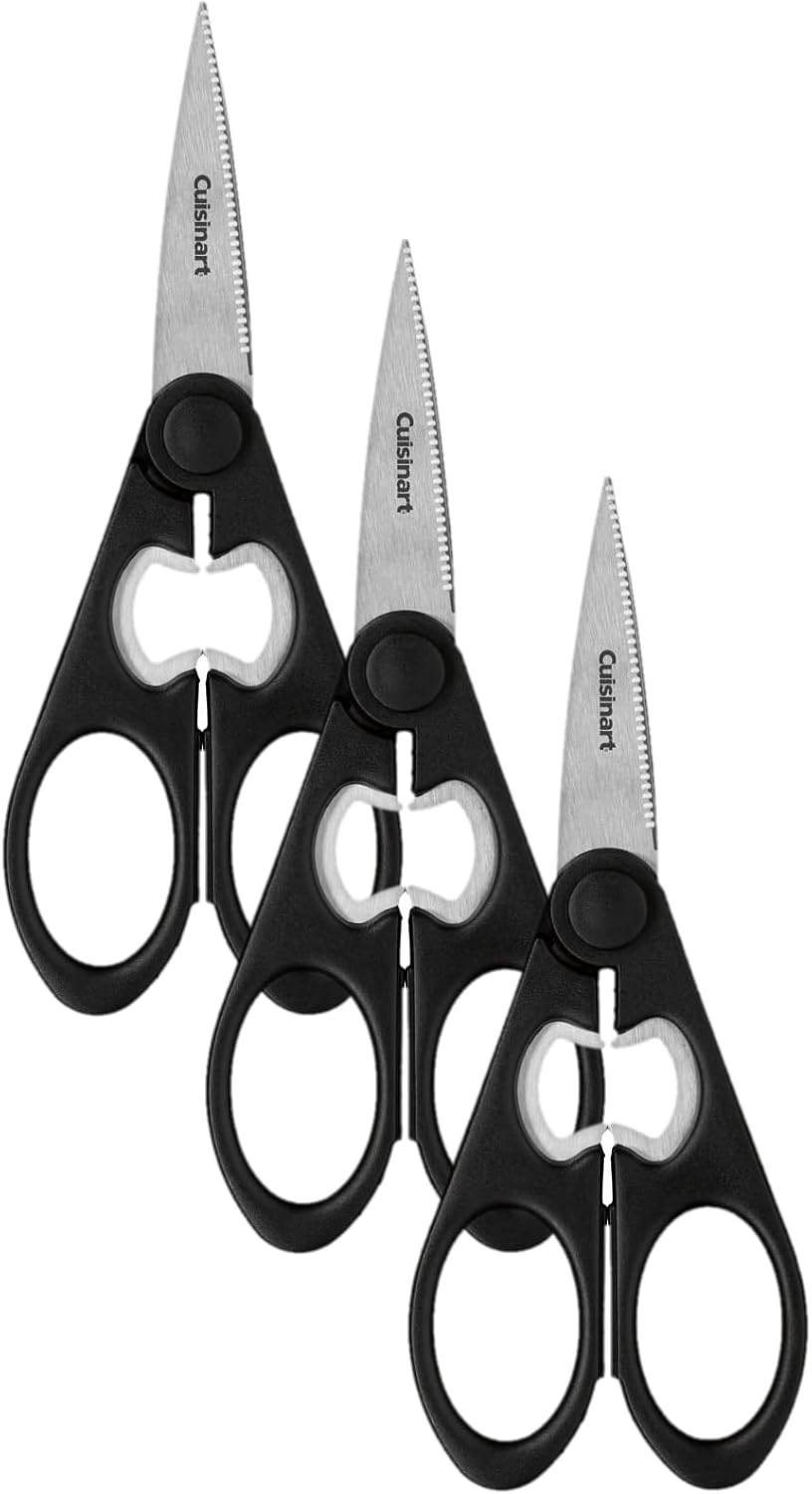 Cuisinart C77-2PSHR8B7R Classic Shears 2-Piece Set, 8" Black and 7" Red