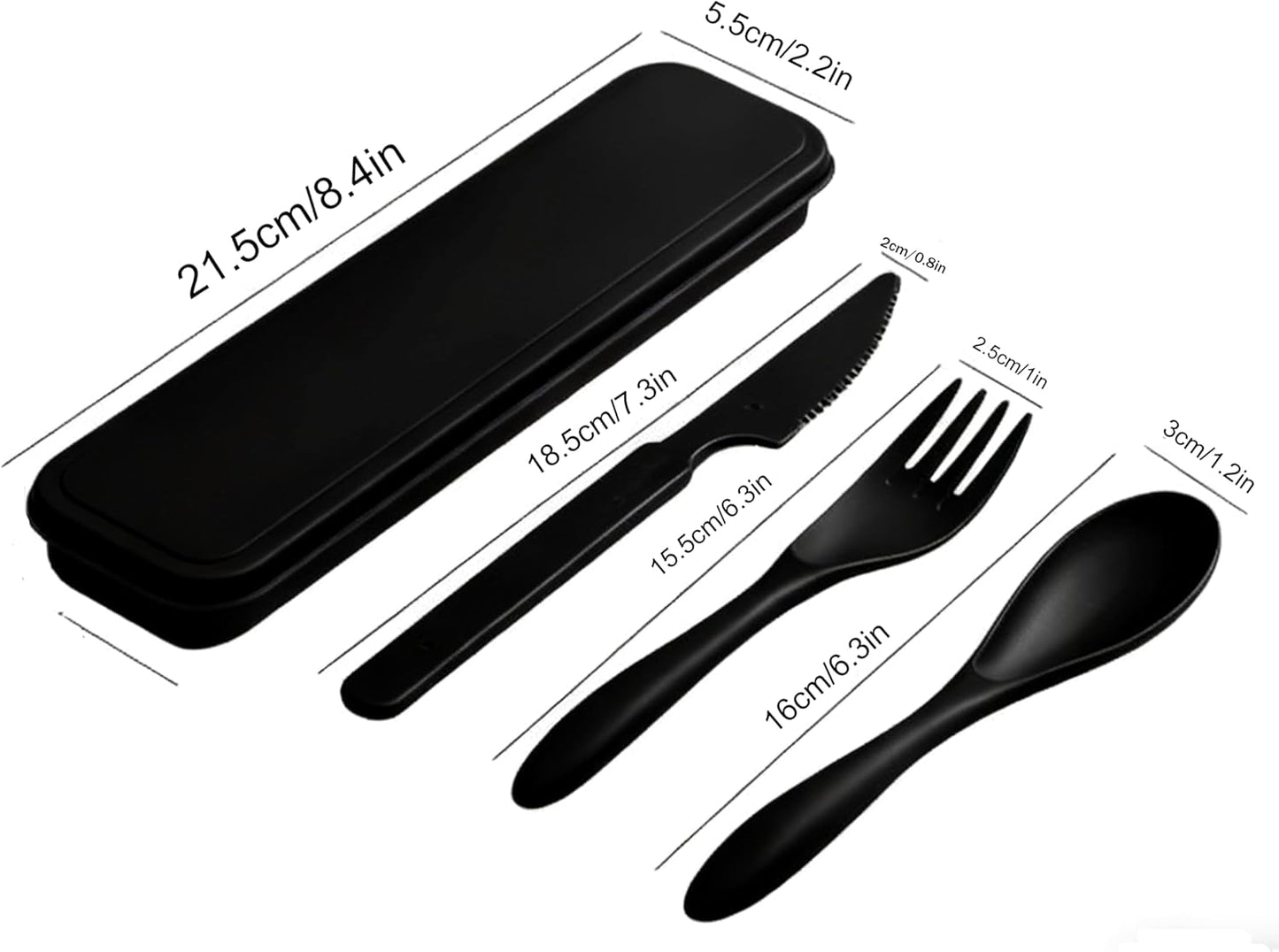 1 Set Wheat Straw Reusable Travel Utensils with Case, Portable Cutlery Set, BPA-Free Eco-Friendly Knife Spoon Fork, for Office, Dorm & On-the-Go(Purple)