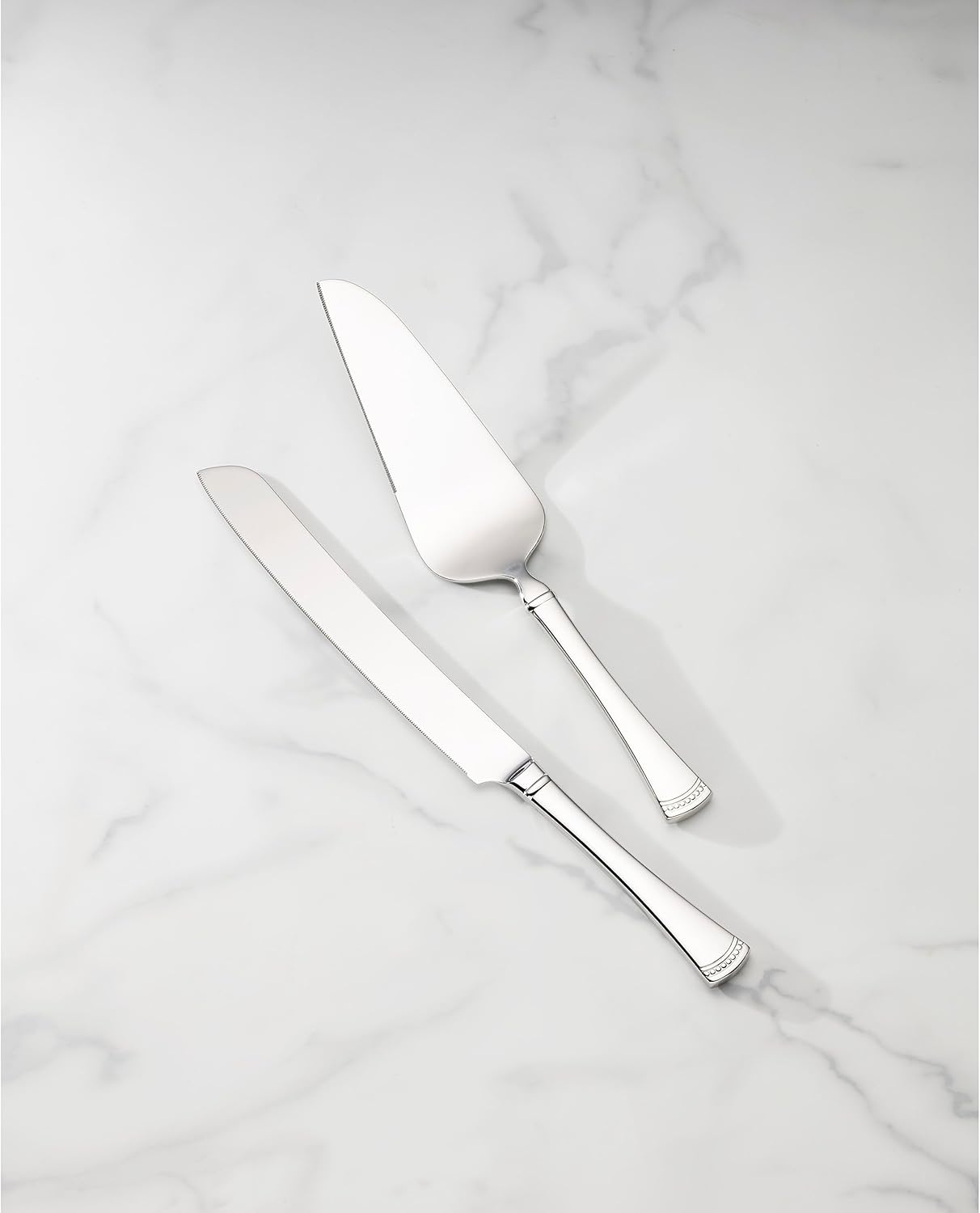 Lenox Silverware Set, Portola 12-Piece Steak Knife Flatware Set, Service For 12, Made Of 18/10 Stainless Steel, Dishwasher Safe, Home And Kitchen Utensils, Knives, Cutlery (Silver, 12 Piece)