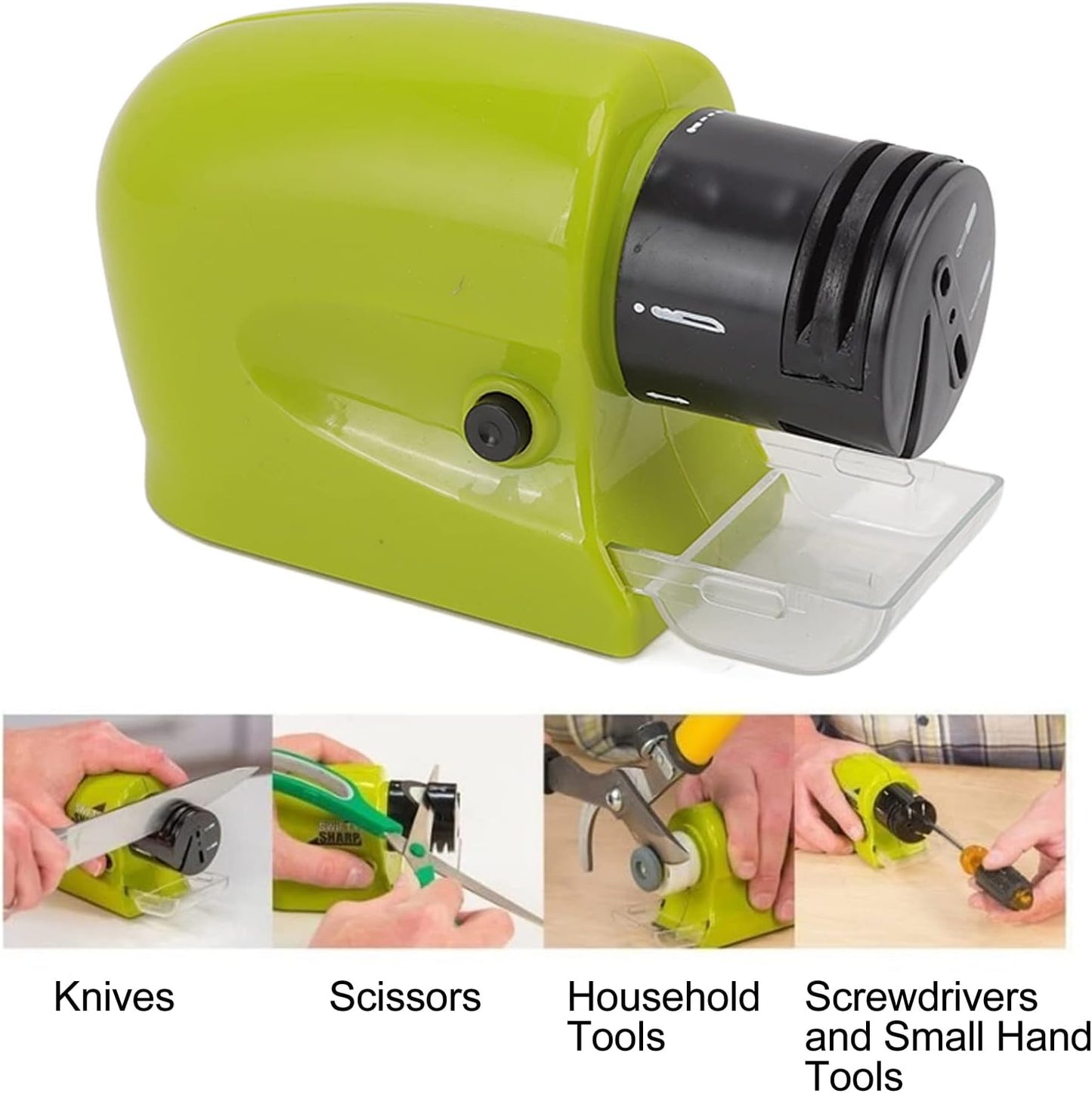 Changor Electric Knife Sharpener, High Speed Multi Functional Scissors Sharpener Fashionable Highly for Household Kitchen, for Knife, Scissors, Screwdriver