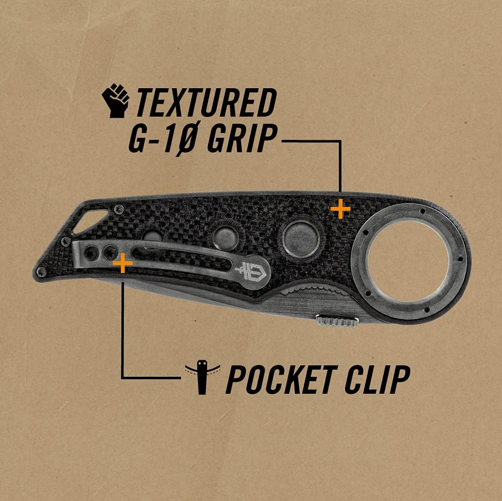 Gerber Gear Remix Folding Pocket Knife, 3" Fine Edge Blade Pocket Knife for Survival and Camping, Gray