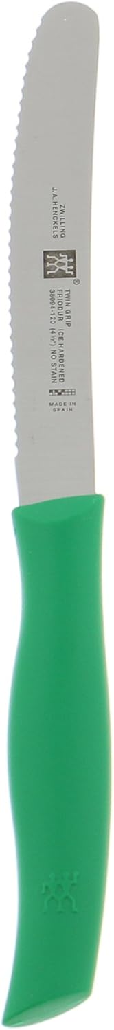ZWILLING TWIN Grip 4.5-inch Serrated Utility Knife - Red