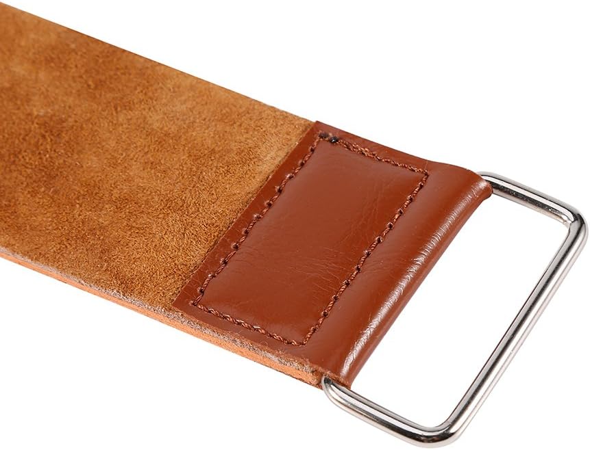 Leather Razor Shaving Strap, New Cow Leather Manual Strop Straight Barber Shaving Razor Sharpening Strap Tool Shave Sharpener Barber Hair Removal Sharpening Belt
